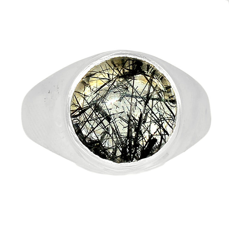 Solid - Black Rutilated Quartz Ring - BRUR2831