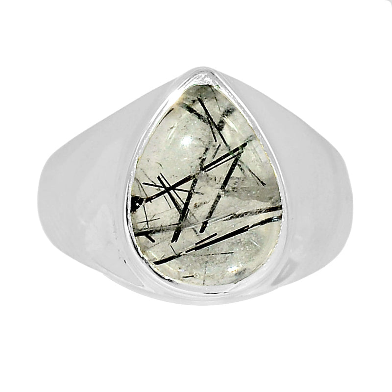 Solid - Black Rutilated Quartz Ring - BRUR2839