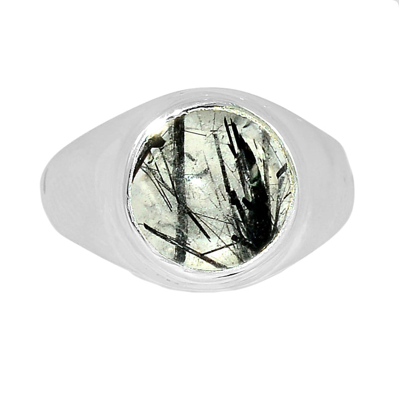 Solid - Black Rutilated Quartz Ring - BRUR2841