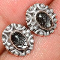 Black Rutile Studs-BRUS137