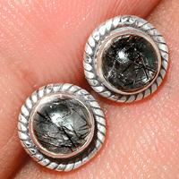 Black Rutile Studs-BRUS148