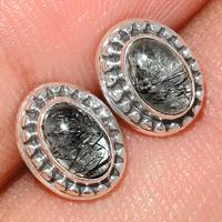 Black Rutile Studs-BRUS236