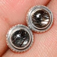 Black Rutile Studs-BRUS247