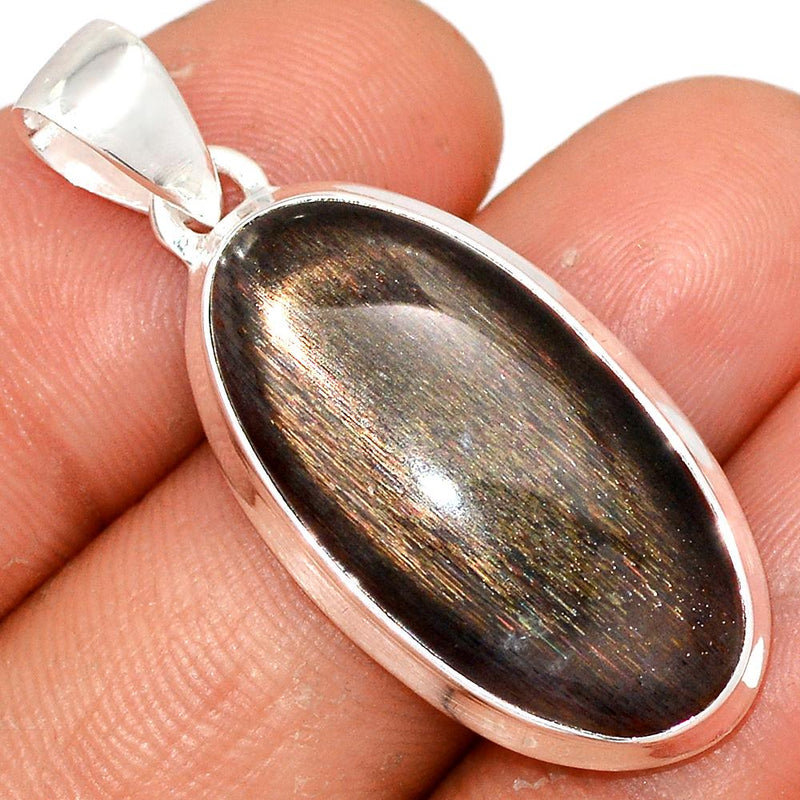 1.5" Black Sun Stone Pendants - BSNP350