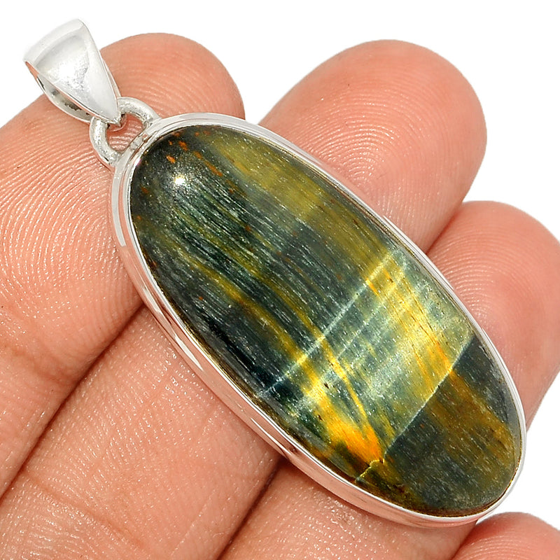 2" Blue Tiger Eye Pendants - BTEP1007