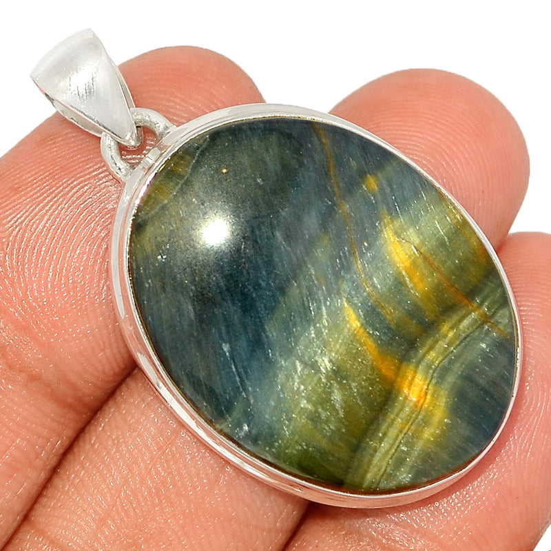 1.6" Blue Tiger Eye Pendants - BTEP1027