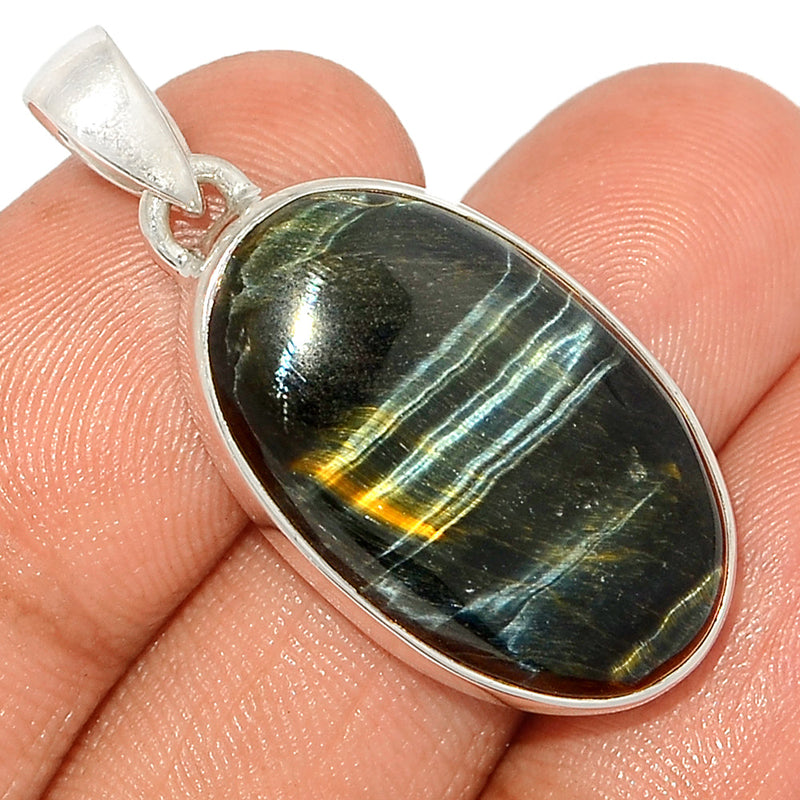 1.5" Blue Tiger Eye Pendants - BTEP980