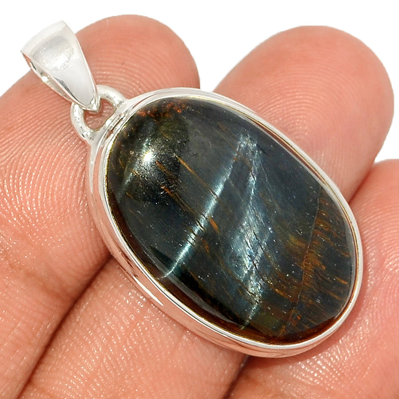 1.5" Blue Tiger Eye Pendants - BTEP990