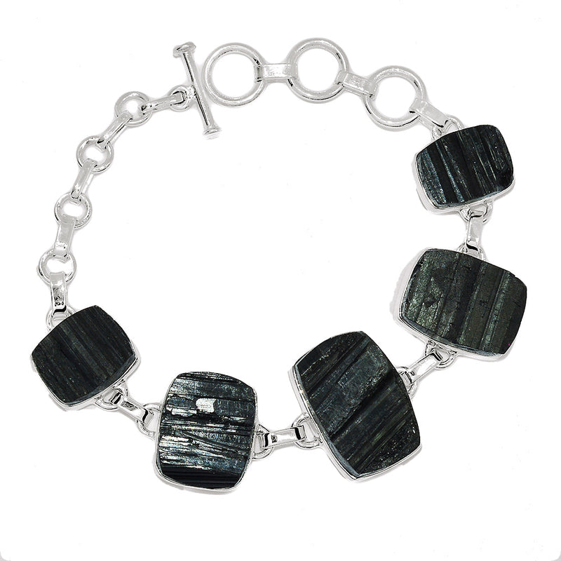 8.2" Black Tourmaline Rough Bracelets - BTRB54