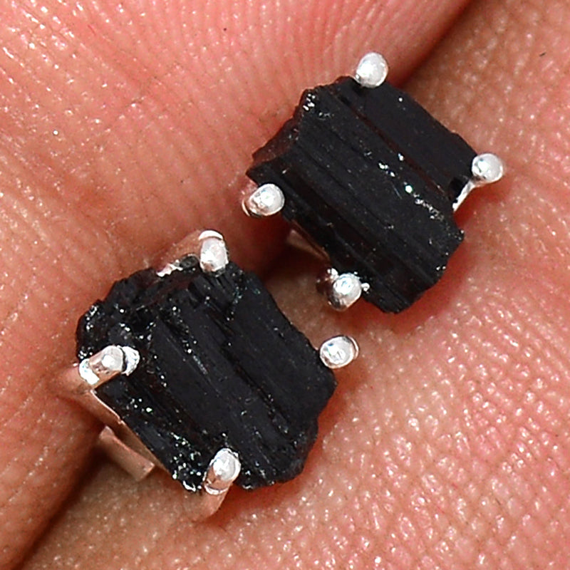 Claw - Black Tourmaline Rough Studs - BTRS27