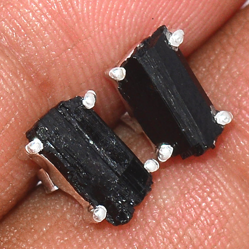 Claw - Black Tourmaline Rough Studs - BTRS44