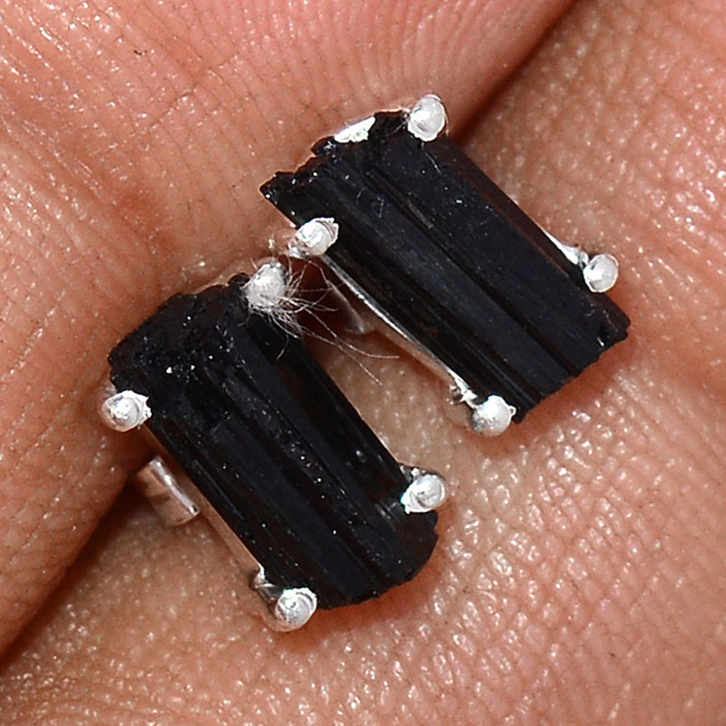 Claw - Black Tourmaline Rough Studs - BTRS63