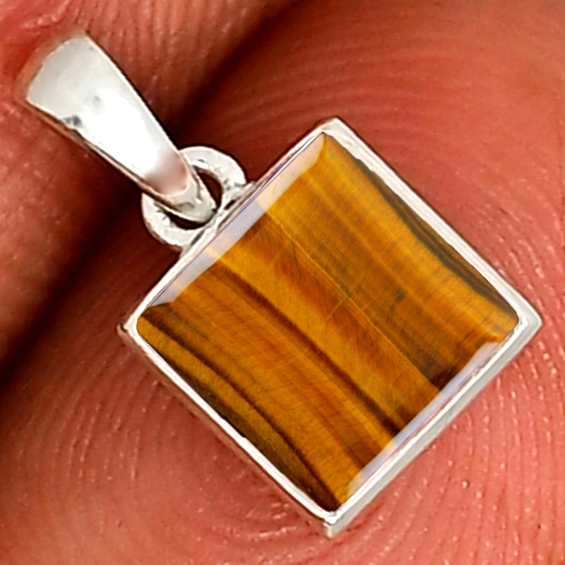 7*7 MM Square - Tiger Eye Pendants - CB-P703TE Catalogue