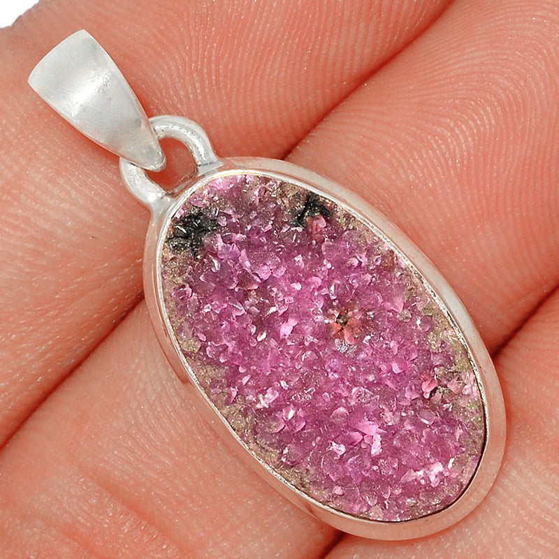 1.3" Cobalt Druzy Pendants - CBDP283