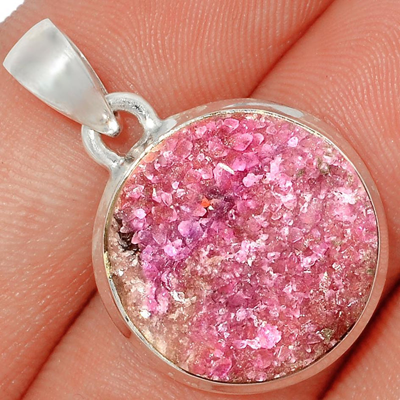 1.1" Cobalt Druzy Pendants - CBDP306