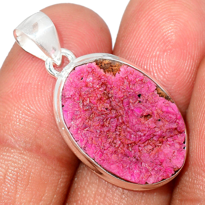 1.3" Cobalt Druzy Pendants - CBDP397