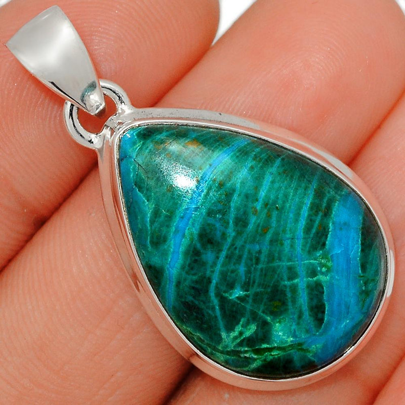 1.5" Chrysocolla Peru Pendants - CCPP865