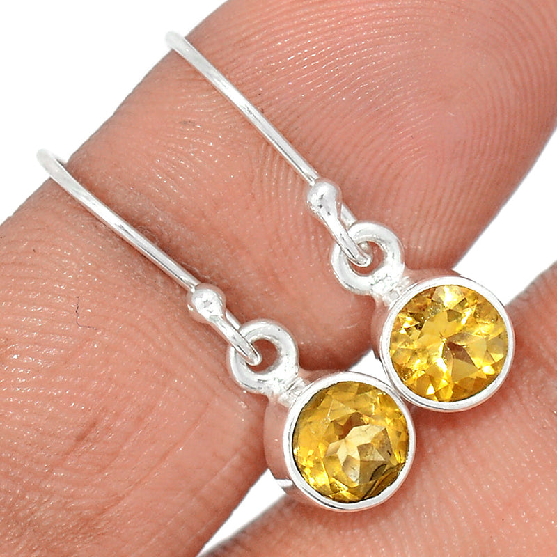 1" Citrine Earrings - CITE1808