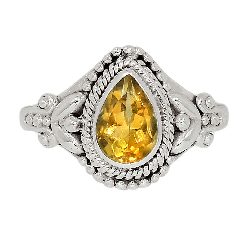 Small Filigree - Citrine Ring - CITR1065