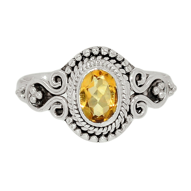 Small Filigree - Citrine Ring - CITR1072