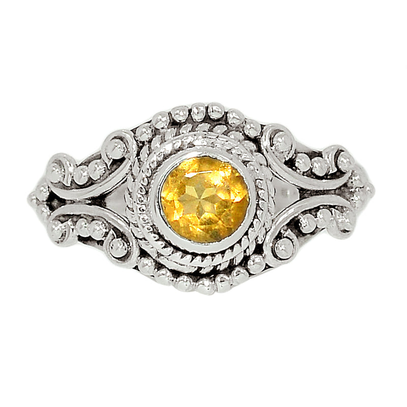 Small Filigree - Citrine Ring - CITR1090