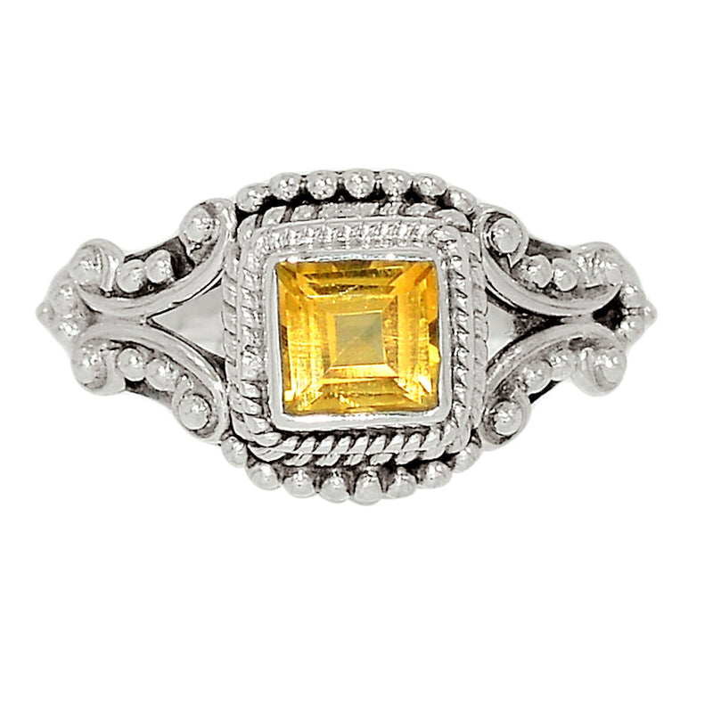 Small Filigree - Citrine Ring - CITR1097