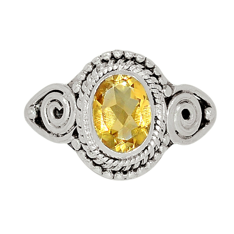 Small Filigree - Citrine Ring - CITR1124