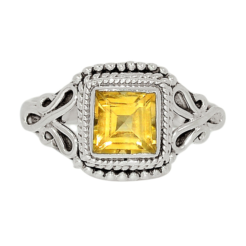 Small Filigree - Citrine Ring - CITR1148