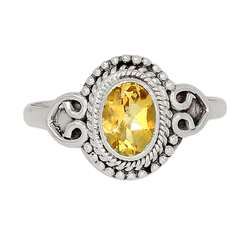 Small Filigree - Citrine Ring - CITR1174