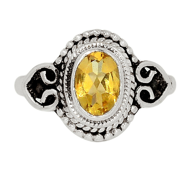 Small Filigree - Citrine Ring - CITR1220