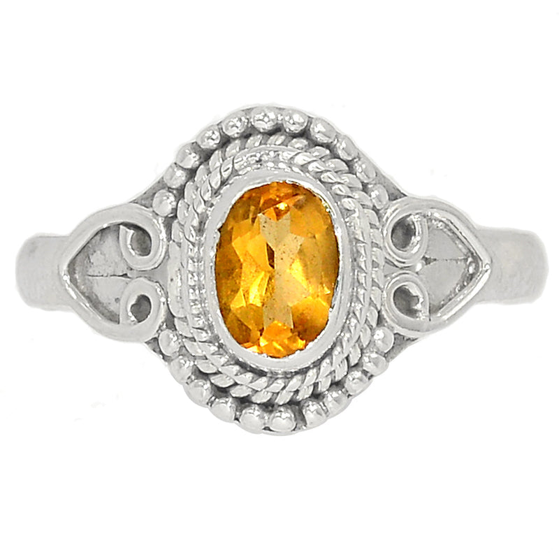 Small Filigree - Citrine Ring - CITR1344