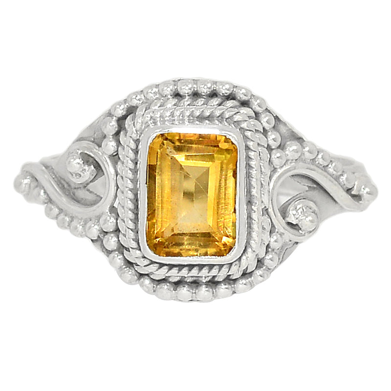 Small Filigree - Citrine Ring - CITR1351