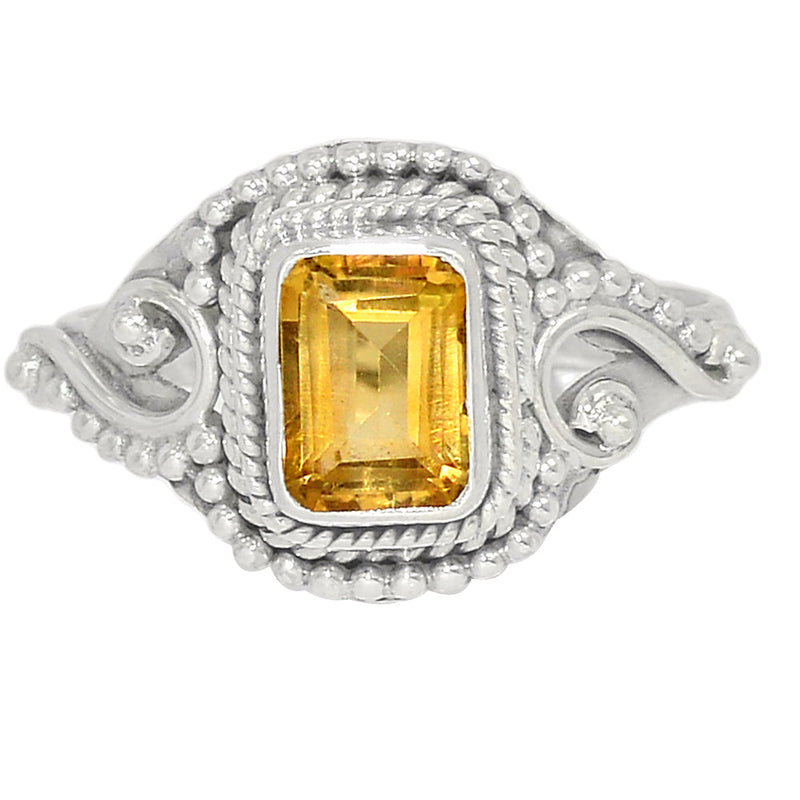 Small Filigree - Citrine Ring - CITR1353