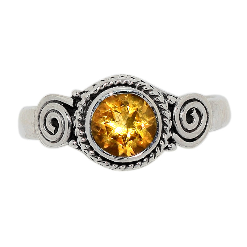 Small Filigree - Citrine Ring - CITR889