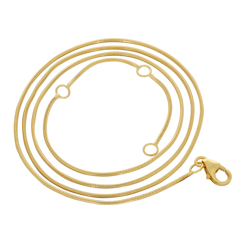 0.95 MM - 18k Gold Vermeil - Snake Chain - CMR30