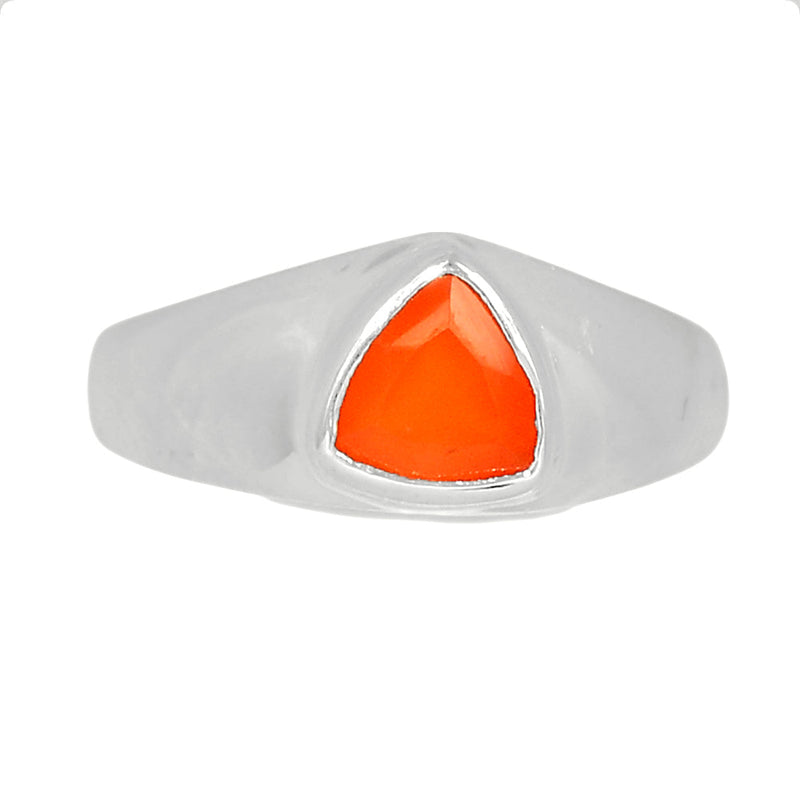 Solid - Carnelian Faceted Ring - CRFR258