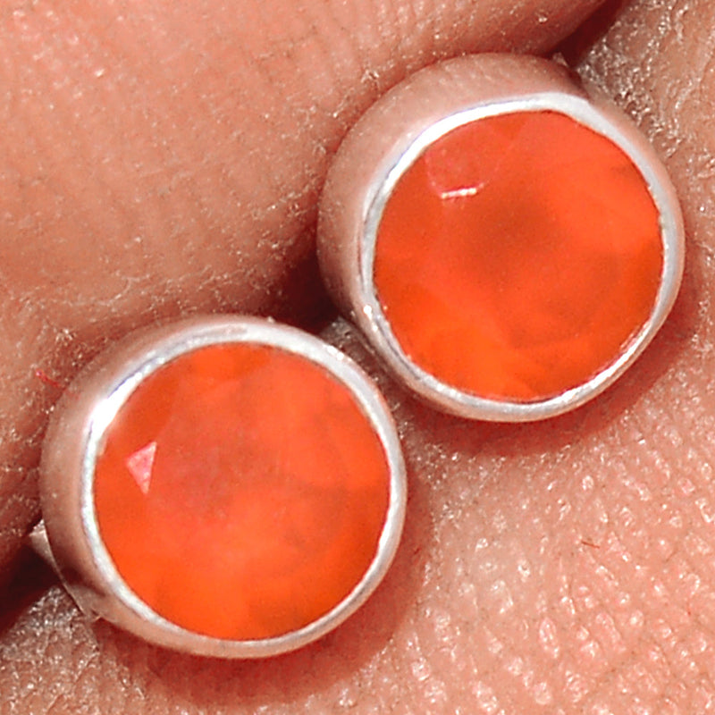 Carnelian Studs - CRFS326