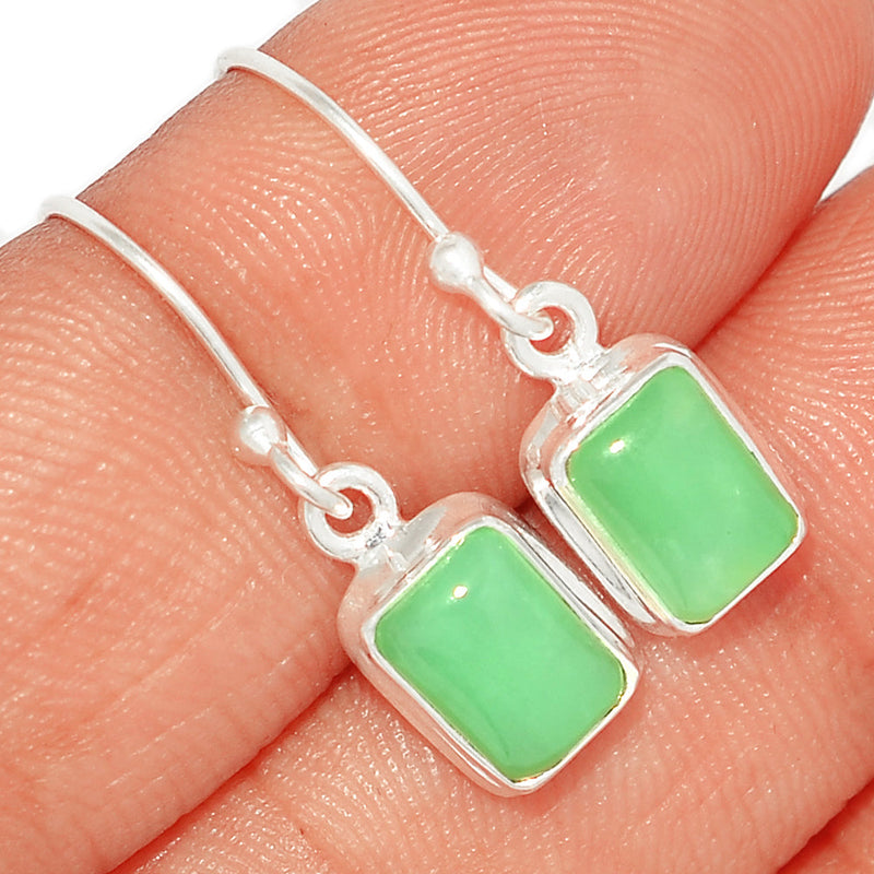 1.1" Chrysoprase Earrings - CRPE245