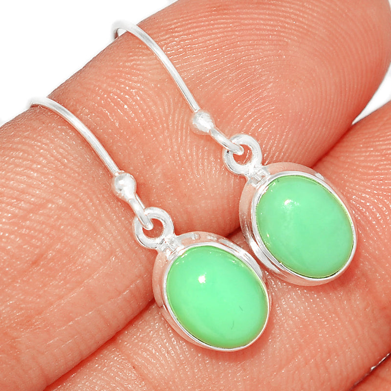 1.1" Chrysoprase Earrings - CRPE246