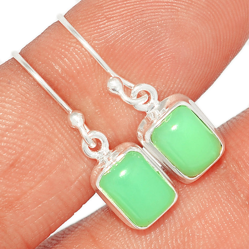 1.1" Chrysoprase Earrings - CRPE248