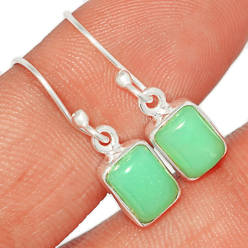 2.1" Chrysoprase Earrings - CRPE254