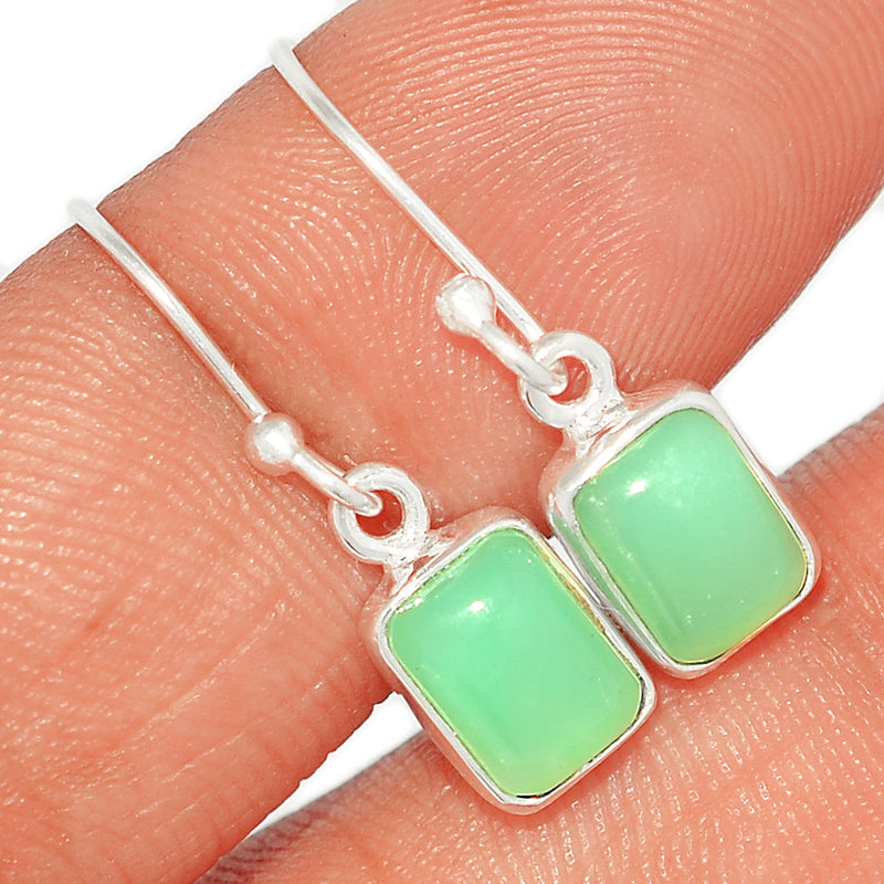 1.1" Chrysoprase Earrings - CRPE256