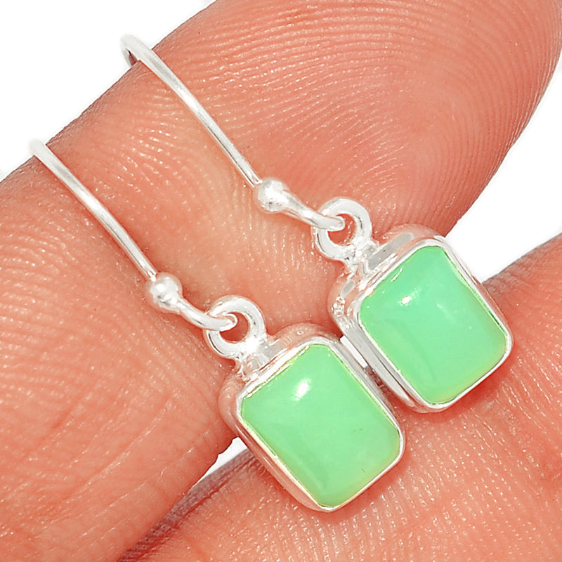 1.1" Chrysoprase Earrings - CRPE261