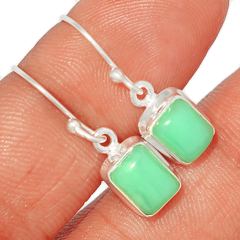 1.1" Chrysoprase Earrings - CRPE279