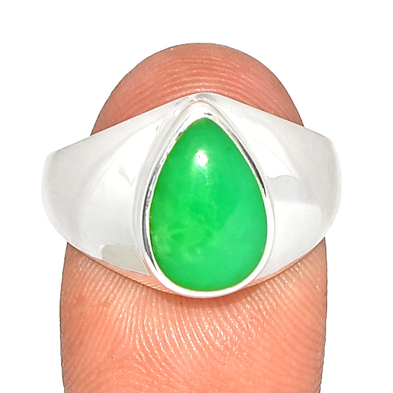 Solid - Chrysoprase Ring - CRPR1115