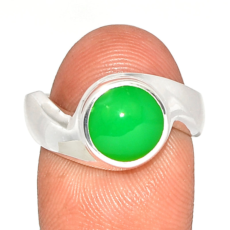 Solid - Chrysoprase Ring - CRPR1116