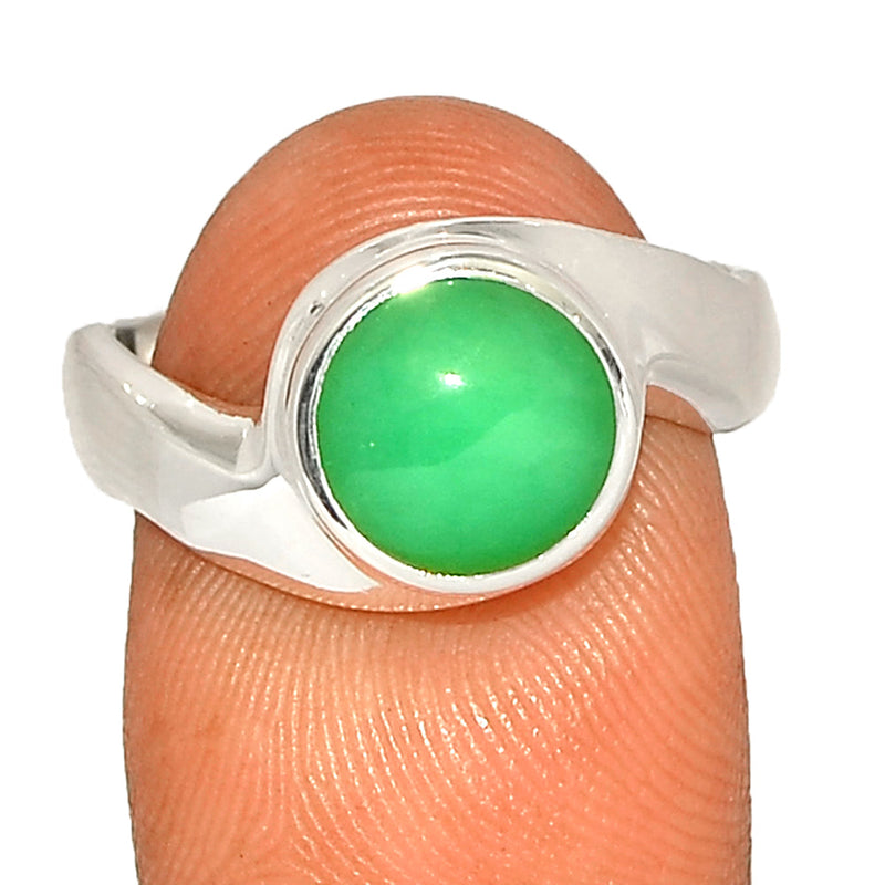 Solid - Chrysoprase Ring - CRPR1127