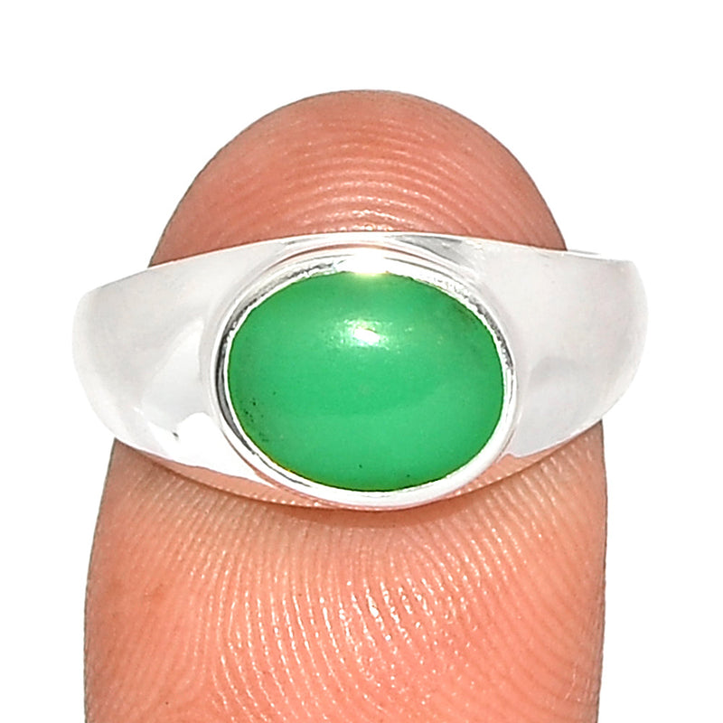 Solid - Chrysoprase Ring - CRPR1129