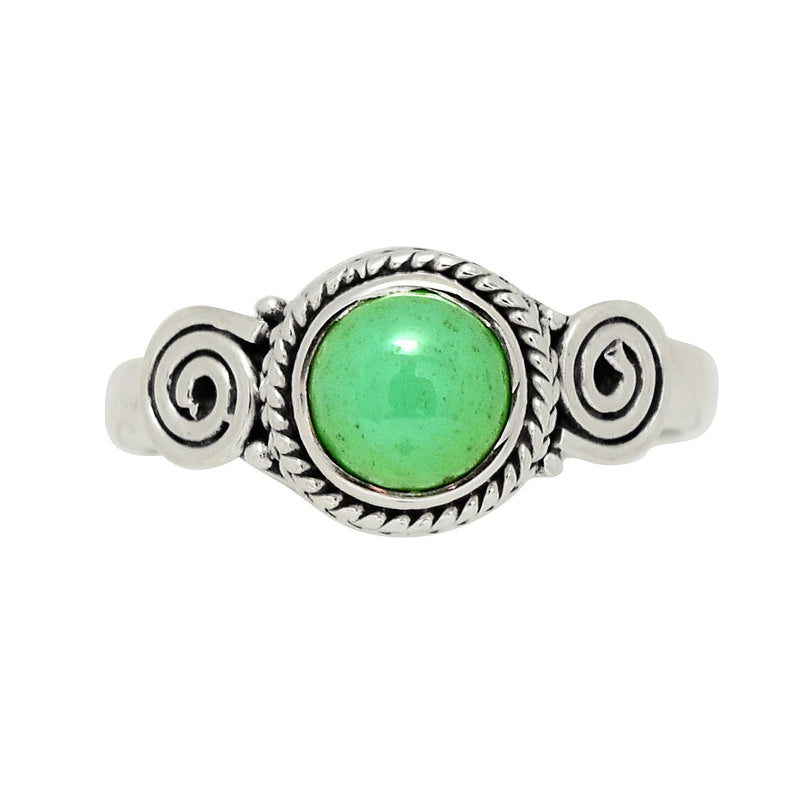 Fine Filigree - Chrysoprase Ring - CRPR913