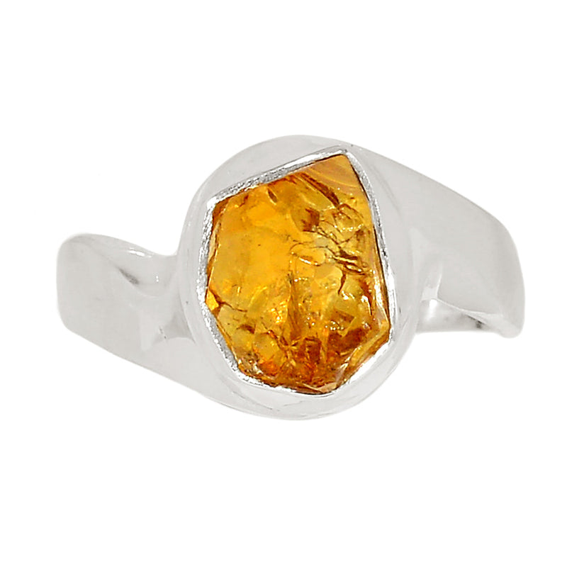 Solid - Citrine Rough Ring - CTRR1223